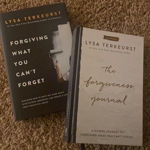 Never used. The forgiving book and journal by Lysa termeurst